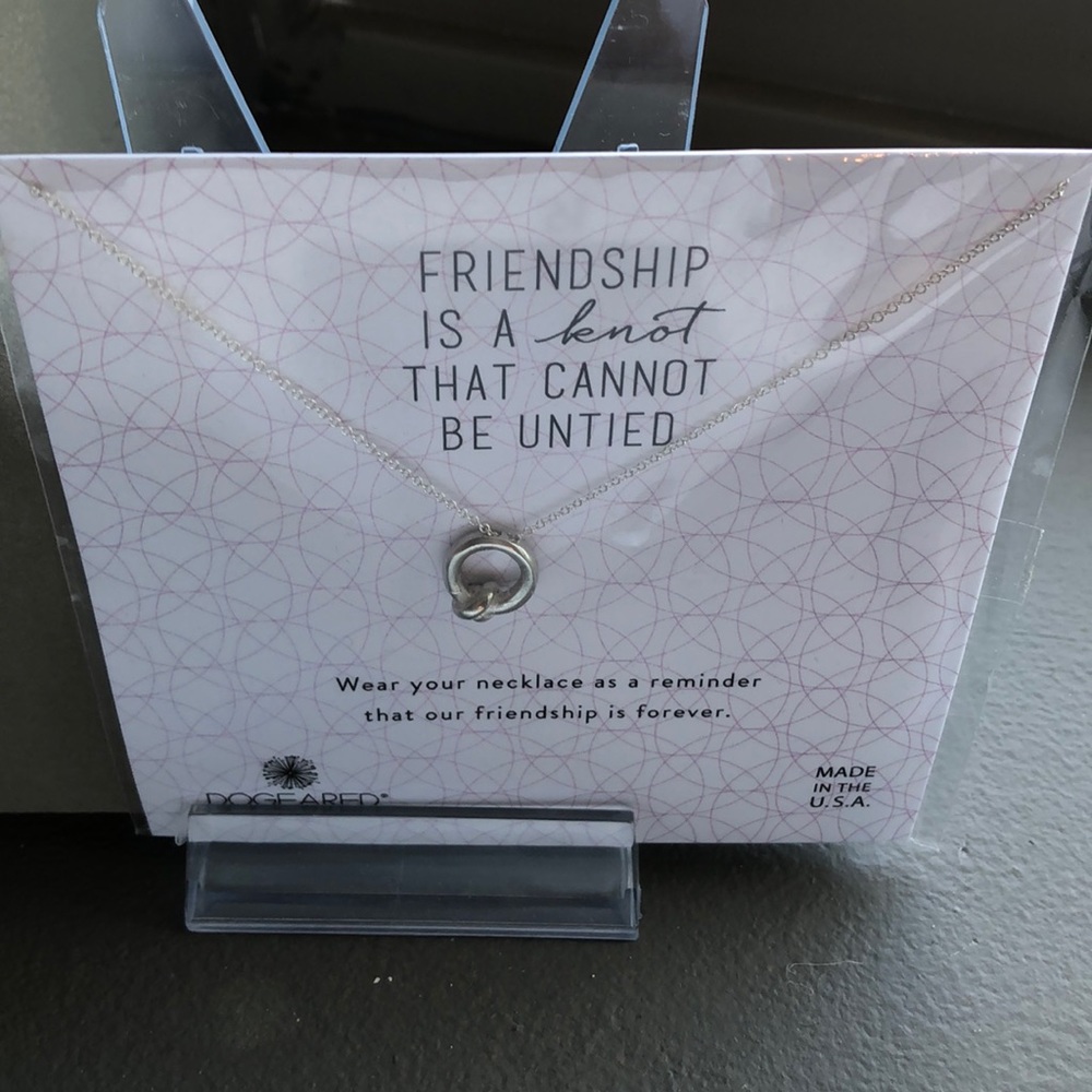 Dogeared sterling silver Friendship necklace NWT